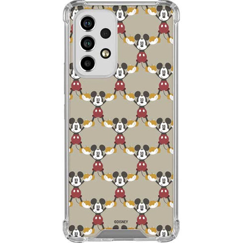 Disney Mickey Mouse Pattern Formation Galaxy A53 5G Clear Case
