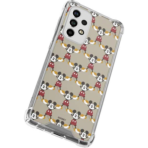 Disney Mickey Mouse Pattern Formation Galaxy A53 5G Clear Case