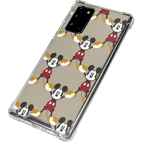 Disney Mickey Mouse Pattern Formation Galaxy Note20 5G Clear Case