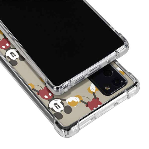 Disney Mickey Mouse Pattern Formation Galaxy Note20 5G Clear Case