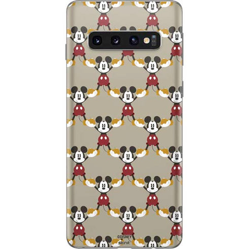 Disney Mickey Mouse Pattern Formation Galaxy S10 Skin