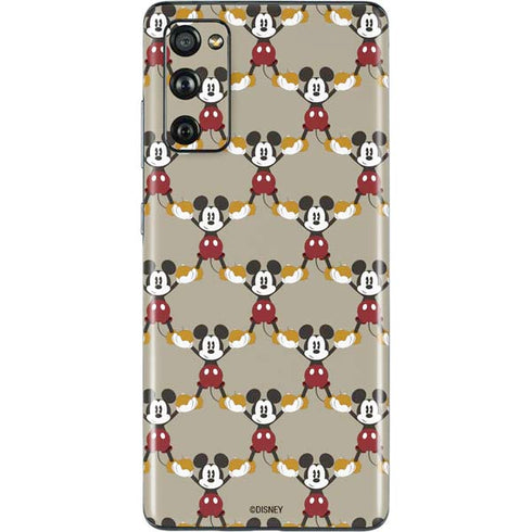 Disney Mickey Mouse Pattern Formation Galaxy S20 Fan Edition Skin