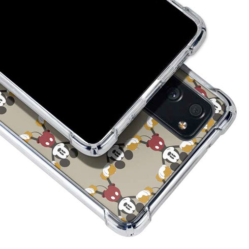 Disney Mickey Mouse Pattern Formation Galaxy S20 FE Clear Case