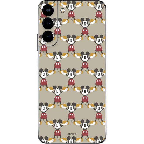 Disney Mickey Mouse Pattern Formation Galaxy S22 Plus Skin