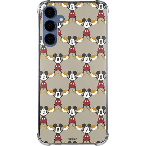 Disney Mickey Mouse Pattern Formation Galaxy S24 Clear Case