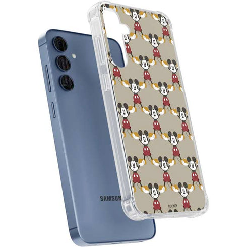 Disney Mickey Mouse Pattern Formation Galaxy S24 Clear Case