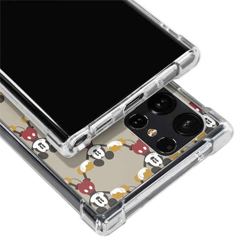 Disney Mickey Mouse Pattern Formation Galaxy S24 Ultra Clear Case