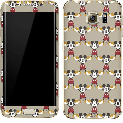 Disney Mickey Mouse Pattern Formation Galaxy S7 Edge Skin