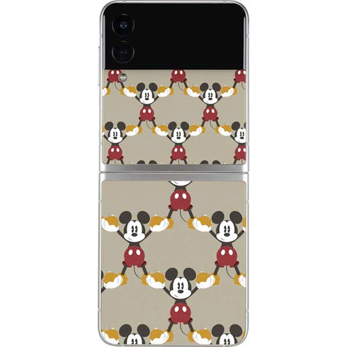 Disney Mickey Mouse Pattern Formation Galaxy Z Flip4 5G Skin