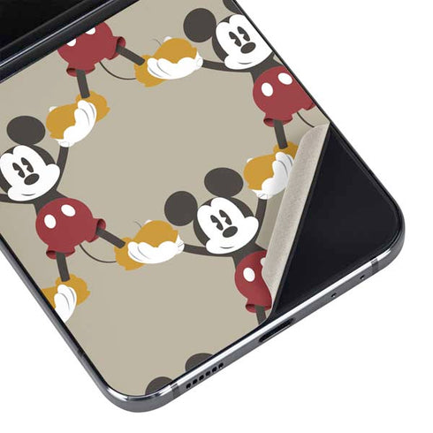 Disney Mickey Mouse Pattern Formation Galaxy Z Flip5 5G Skin