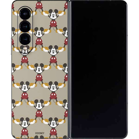 Disney Mickey Mouse Pattern Formation Galaxy Z Fold4 5G Skin