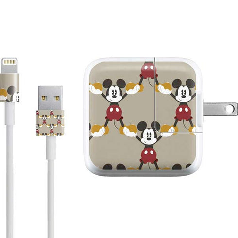 Disney Mickey Mouse Pattern Formation iPad Charger (10W USB) Skin