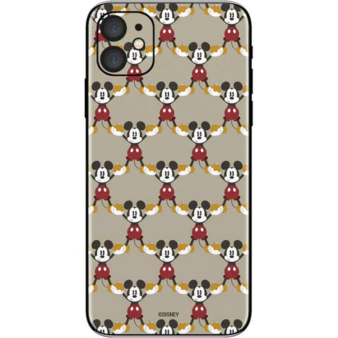 Disney Mickey Mouse Pattern Formation iPhone 11 Skin