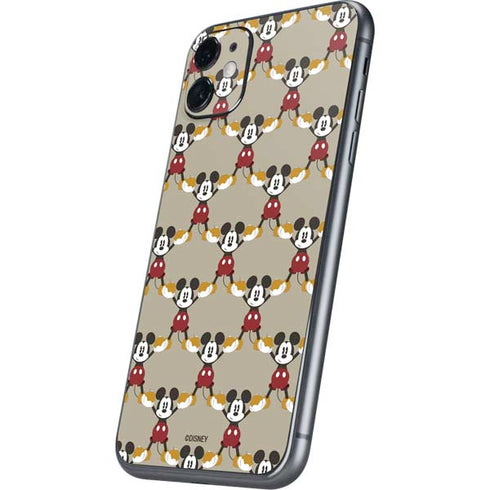 Disney Mickey Mouse Pattern Formation iPhone 11 Skin