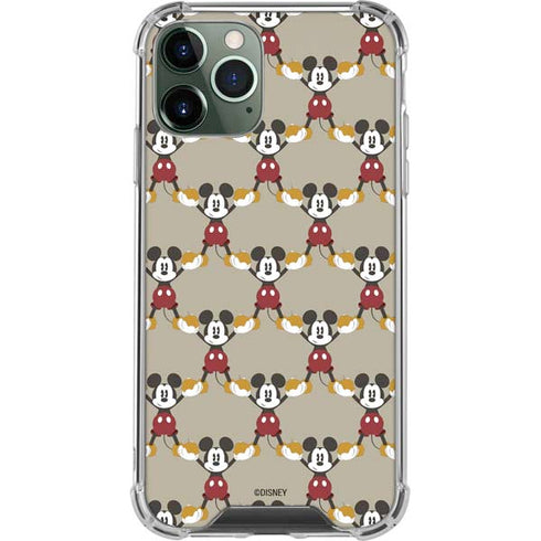 Disney Mickey Mouse Pattern Formation iPhone 12 Pro Clear Case