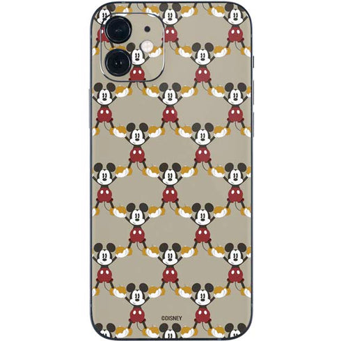 Disney Mickey Mouse Pattern Formation iPhone 12 Skin