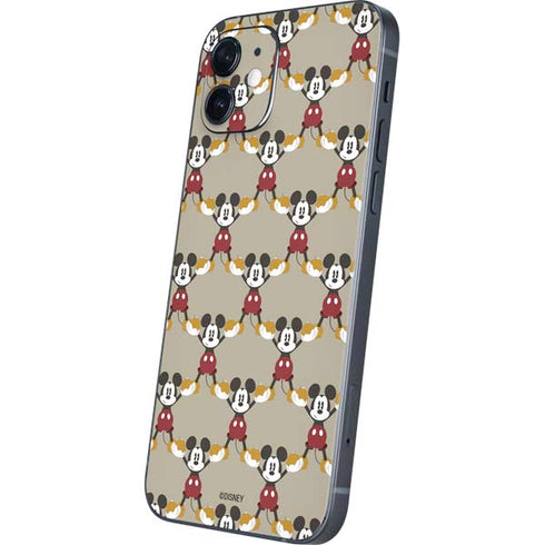 Disney Mickey Mouse Pattern Formation iPhone 12 Skin