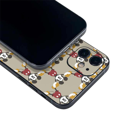 Disney Mickey Mouse Pattern Formation iPhone 12 Skin