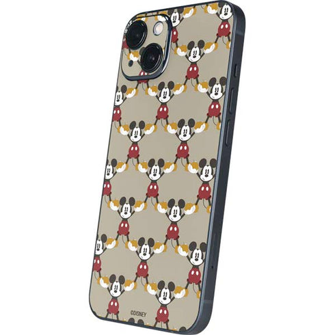 Disney Mickey Mouse Pattern Formation iPhone 14 Plus Skin