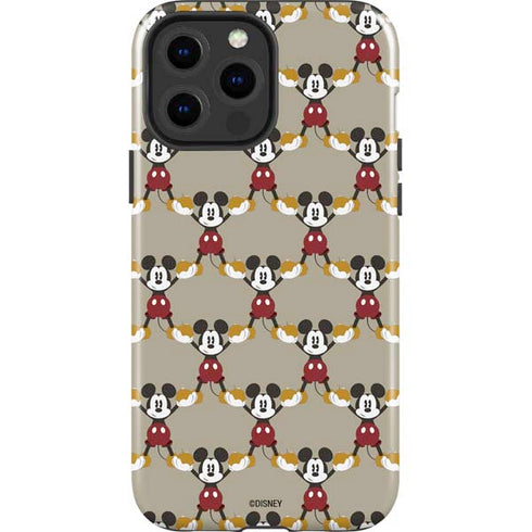 Disney Mickey Mouse Pattern Formation iPhone 15 Pro Max Impact Case