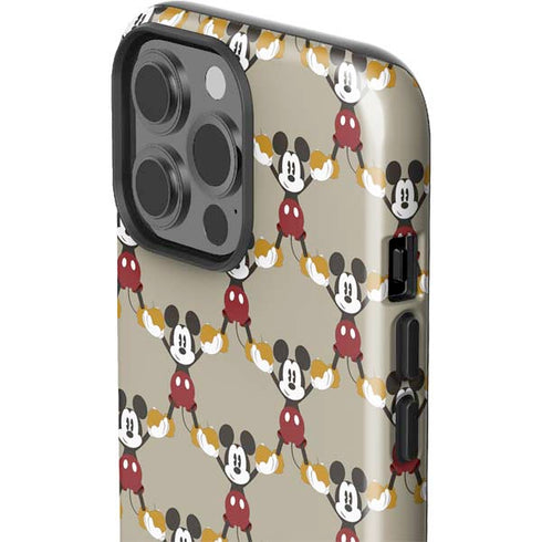 Disney Mickey Mouse Pattern Formation iPhone 14 Pro Max Impact Case