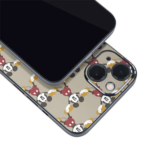 Disney Mickey Mouse Pattern Formation iPhone 14 Skin