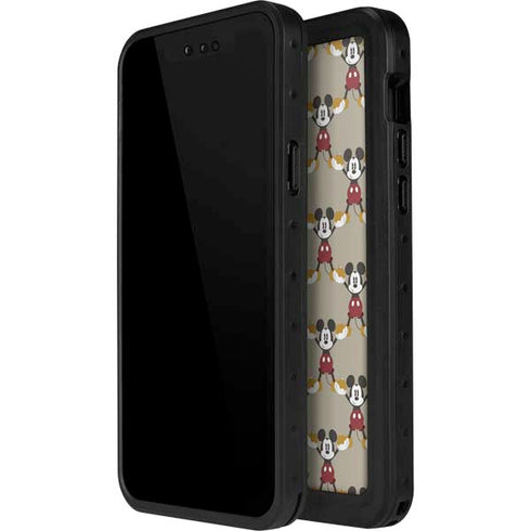 Disney Mickey Mouse Pattern Formation iPhone 15 Pro Waterproof Case