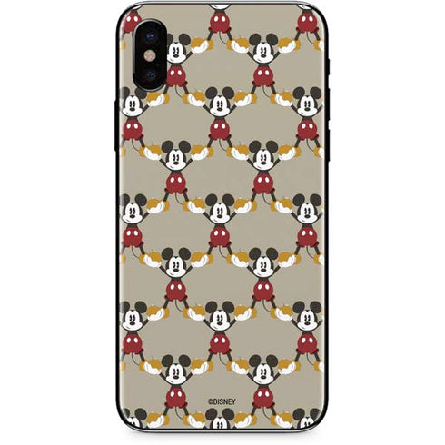 Disney Mickey Mouse Pattern Formation iPhone X Skin