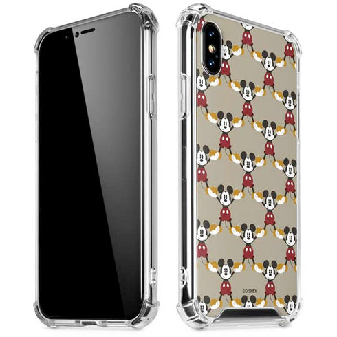 Disney Mickey Mouse Pattern Formation iPhone XS Max Clear Case