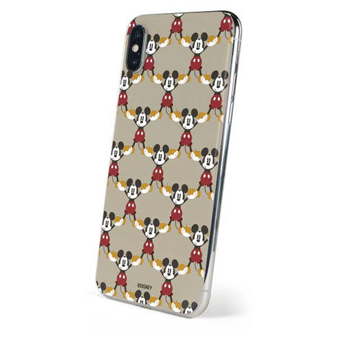Disney Mickey Mouse Pattern Formation iPhone XS Skin
