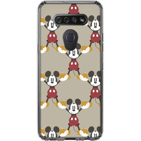Disney Mickey Mouse Pattern Formation LG K51/Q51 Clear Case