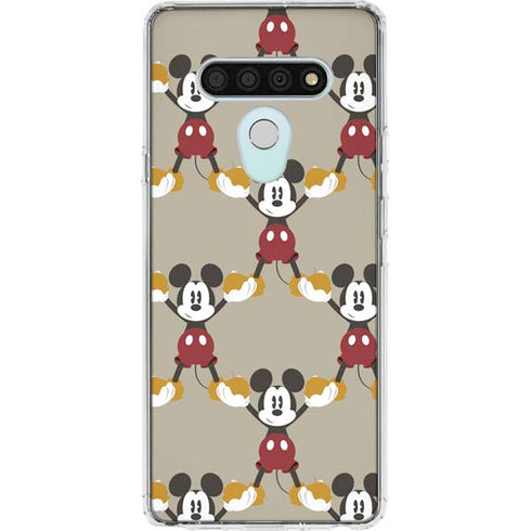 Disney Mickey Mouse Pattern Formation LG Stylo 6 Clear Case