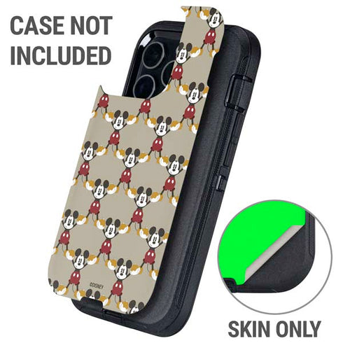 Disney Mickey Mouse Pattern Formation Otterbox Defender iPhone Skin
