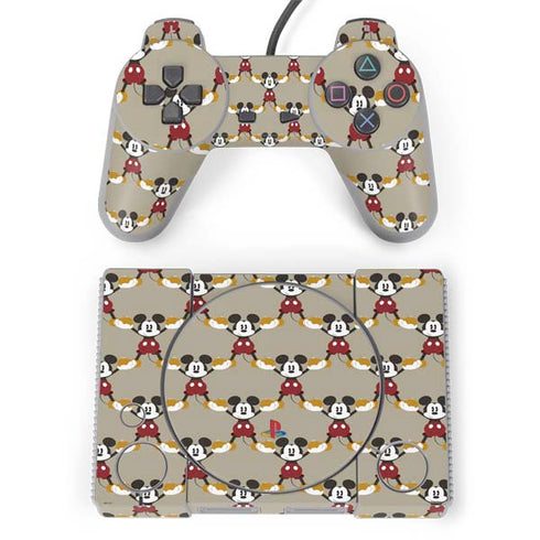 Disney Mickey Mouse Pattern Formation PlayStation Classic Bundle Skin