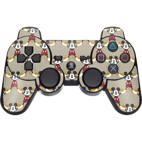 Disney Mickey Mouse Pattern Formation PS3 Dual Shock wireless controller Skin