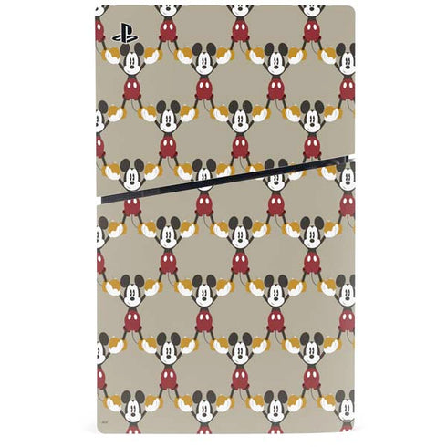 Disney Mickey Mouse Pattern Formation PS5 Slim Disk Console Skin