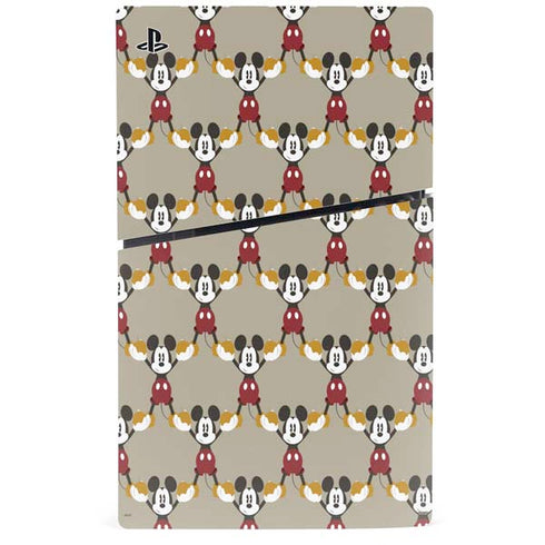 Disney Mickey Mouse Pattern Formation PS5 Slim Digital Edition Console Skin