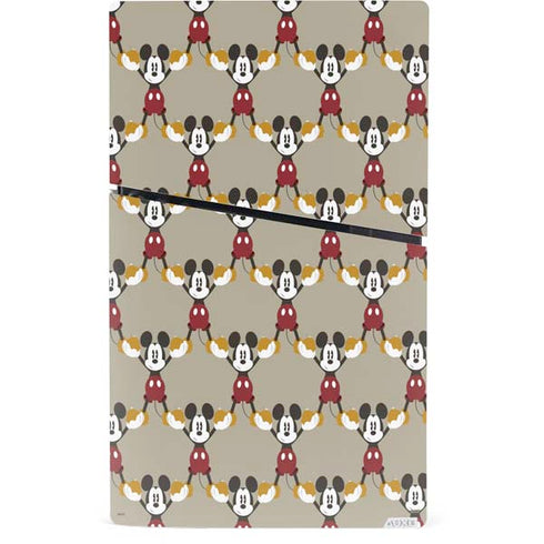 Disney Mickey Mouse Pattern Formation PS5 Slim Digital Edition Console Skin