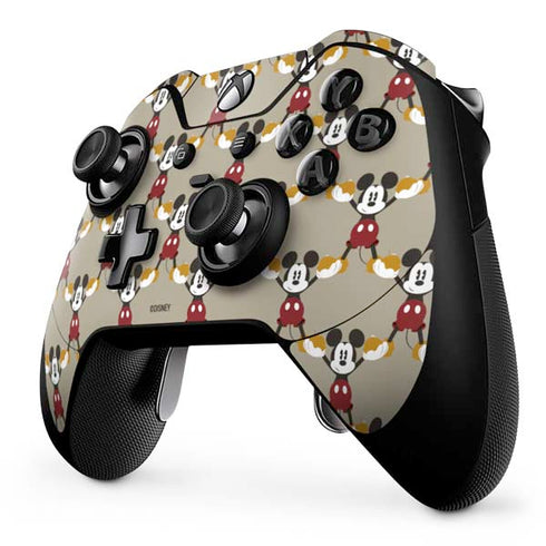 Disney Mickey Mouse Pattern Formation Xbox One Elite Controller Skin