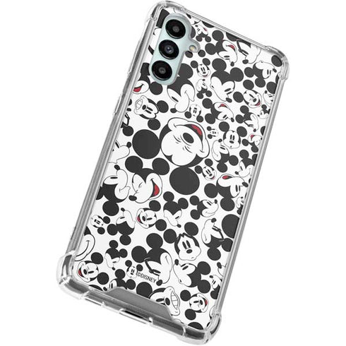 Disney Mickey Mouse Face Pattern Galaxy A15 5G Clear Case