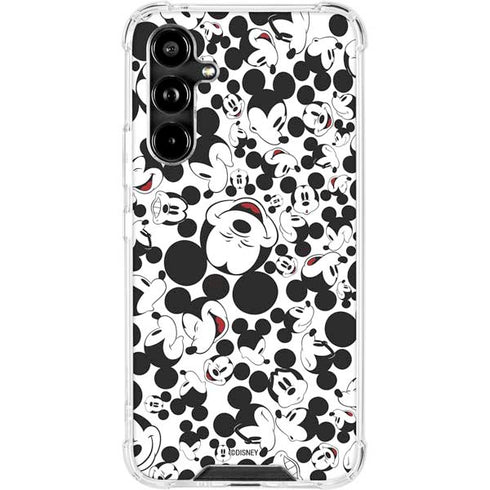 Disney Mickey Mouse Face Pattern Galaxy A54 5G Clear Case