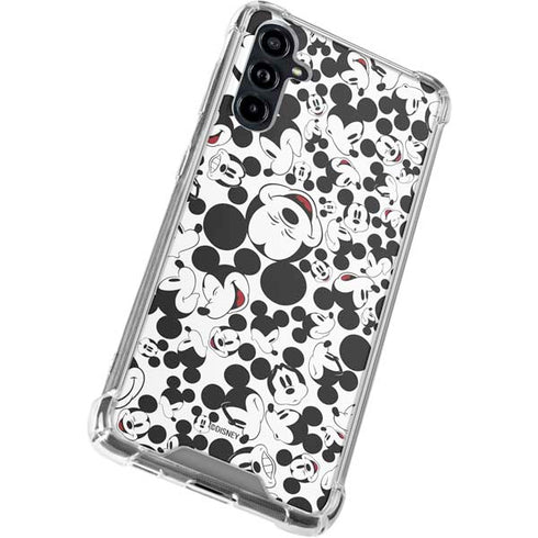 Disney Mickey Mouse Face Pattern Galaxy A54 5G Clear Case