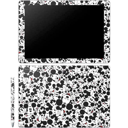 Disney Mickey Mouse Face Pattern Galaxy Book 12in Skin