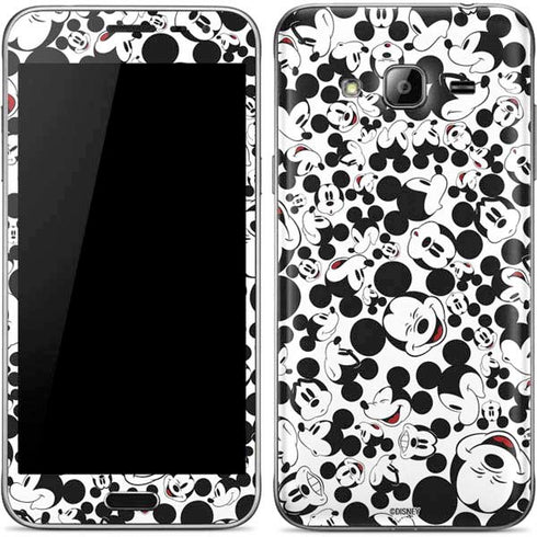 Disney Mickey Mouse Face Pattern Galaxy J3 Skin