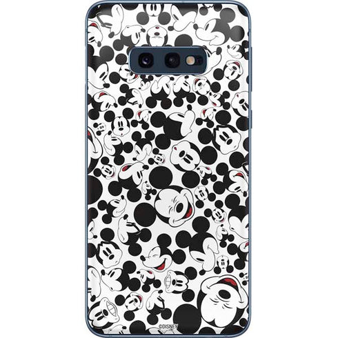 Disney Mickey Mouse Face Pattern Galaxy S10e Skin