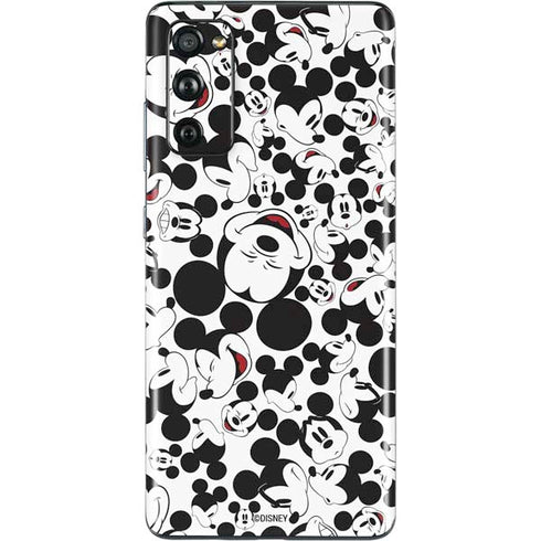 Disney Mickey Mouse Face Pattern Galaxy S20 Fan Edition Skin