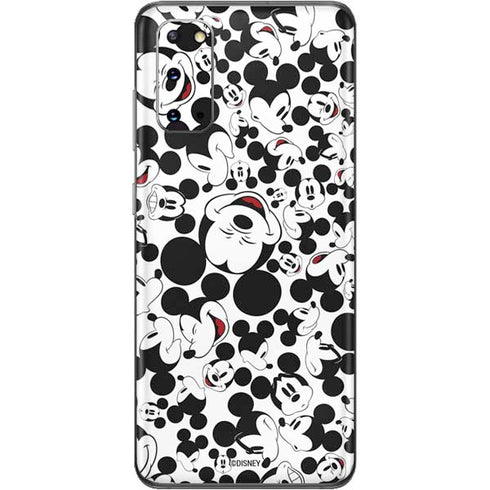 Disney Mickey Mouse Face Pattern Galaxy S20 Skin