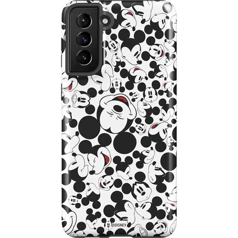 Disney Mickey Mouse Face Pattern Galaxy S21 FE Pro Case