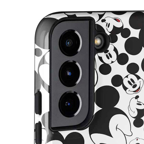 Disney Mickey Mouse Face Pattern Galaxy S22 Plus Pro Case