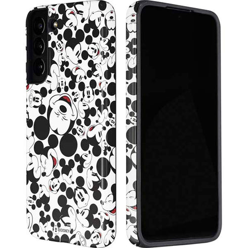 Disney Mickey Mouse Face Pattern Galaxy S22 Plus Pro Case